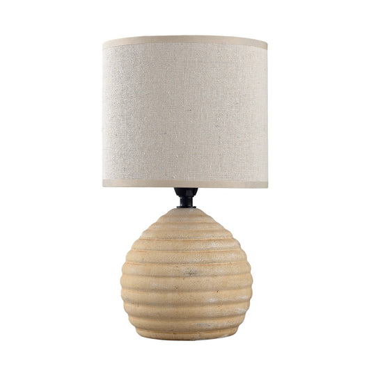 Lámpara de sobremesa Cló marrón Alemar con pantalla de tela - Vista principal