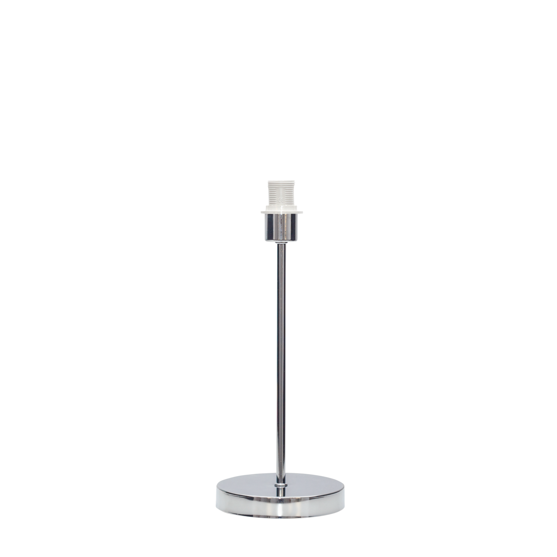 Armazón de metal fabricado en Cromo, color plata para lámpara
