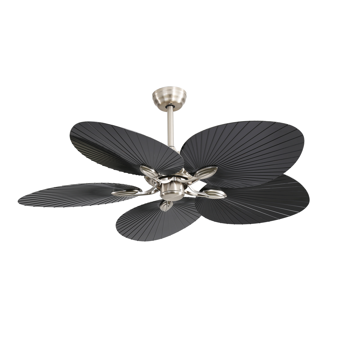 Ventilador de techo con aspas de hoja de palma tropical perfecto para salón