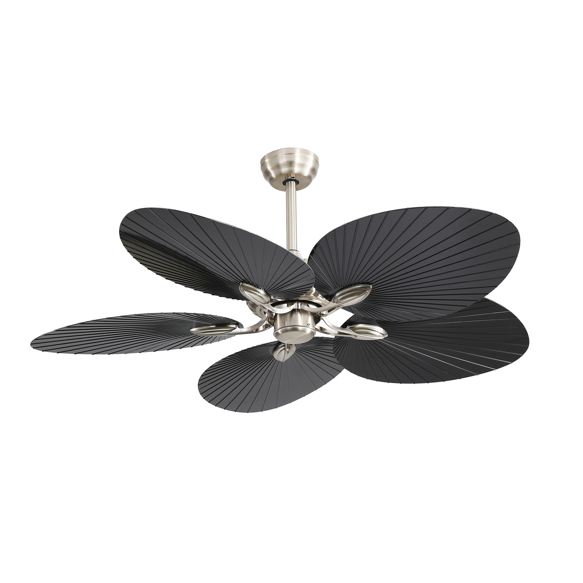 Ventilador de techo con aspas de hoja de palma tropical perfecto para salón