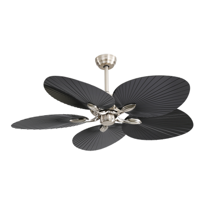 Ventilador de techo con aspas de hoja de palma tropical perfecto para salón