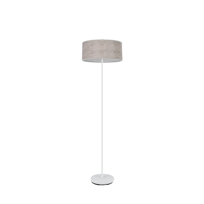 Pie de salón Jerte Blanco/Cemento Gris de Fabrilamp, diseño moderno y elegante para tu sala.