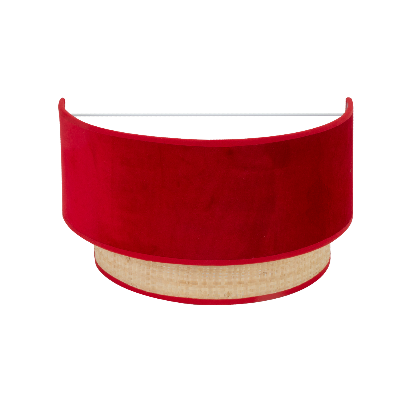 Aplique Reyes fabricado en Metal y Textil color Natural/Rojo