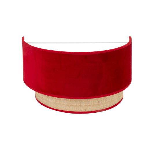 Aplique Reyes fabricado en Metal y Textil color Natural/Rojo