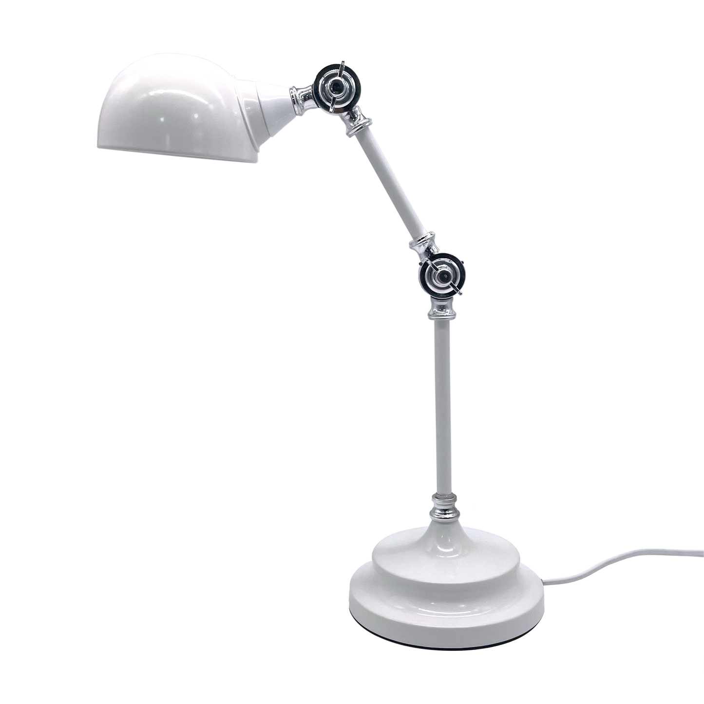 Lámpara de escritorio con diseño articulable y orientable, perfecta para el estudio