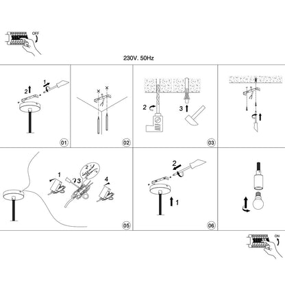 Colgante Lexa suspendido en cocina - Aplicación práctica con luz LED integrada