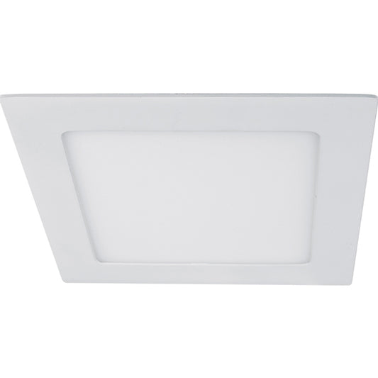 Downlight Empotrable LED 12W 880lm 3500K Cuadrado Blanco LUMIT Interlusa - Vista frontal principal en fondo blanco | LuzGurú