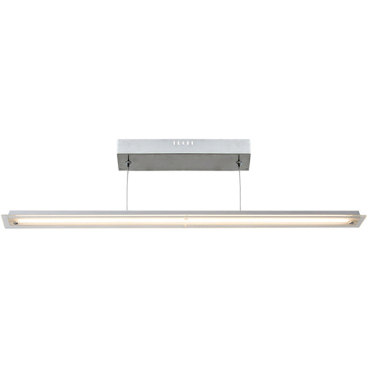 Lámpara Colgante LED PERSEU 79 cm Níquel Interlusa - Vista frontal principal en fondo blanco | LuzGurú