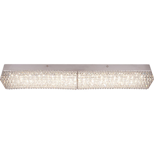 Aplique LED HELSÍNQUIA 57 cm Transparente/Cromo Interlusa - Vista frontal principal en fondo blanco | LuzGurú