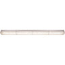 Aplique HELSÍNQUIA LED rectangular Interlusa A04363649 en transparente y cromo, luz neutra 4000K