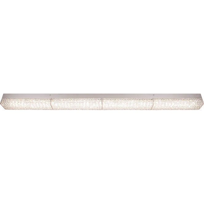 Aplique LED HELSÍNQUIA 118 cm Transparente/Cromo Interlusa - Vista frontal principal en fondo blanco | LuzGurú
