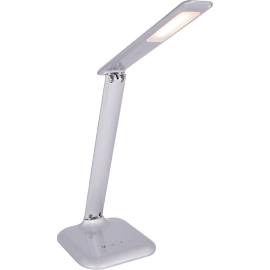 Flexo de Sobremesa LED PYTHON 5,2W Regulable Plata LUMIT Interlusa - vista principal | Interlusa