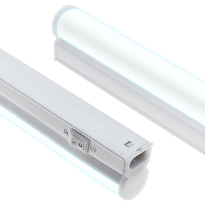 Regleta LED AXINITE 60 cm 9W 6400K Blanco Interlusa - Vista frontal principal en fondo blanco | LuzGurú