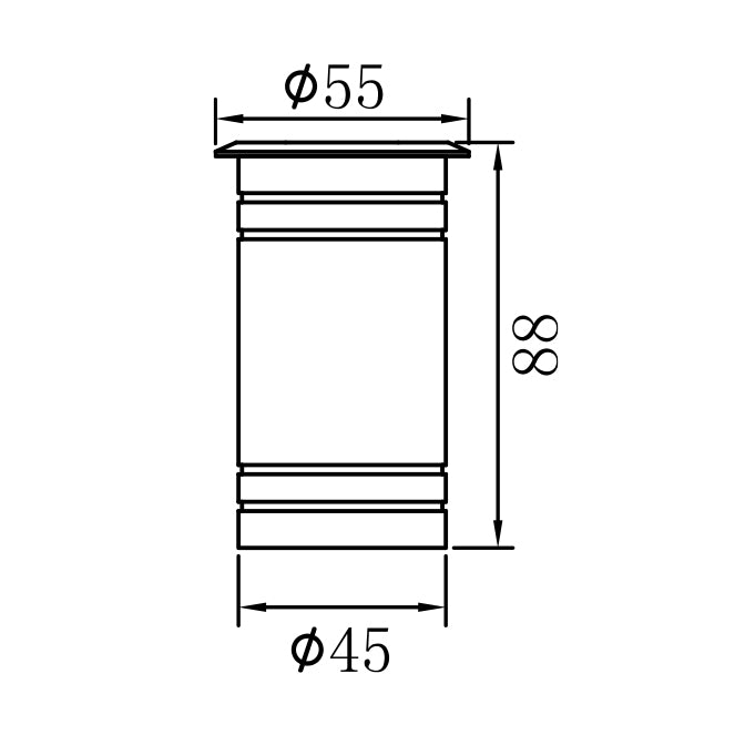 Downlight ANDERSON fabricado en aluminio color aluminio para exterior