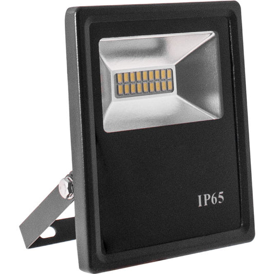 Proyector LED TRENT 10W 700lm 3000K Negro Interlusa - Vista frontal principal en fondo blanco | LuzGurú