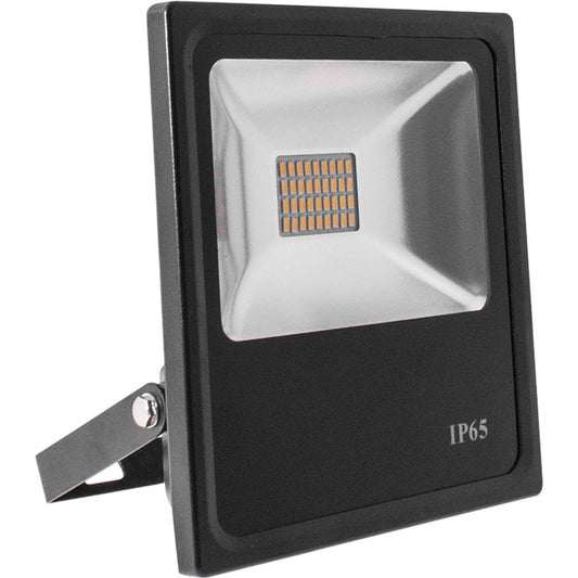 Proyector LED TRENT 20W 1100lm 4000K IP65 Negro Interlusa - Vista frontal principal en fondo blanco | LuzGurú