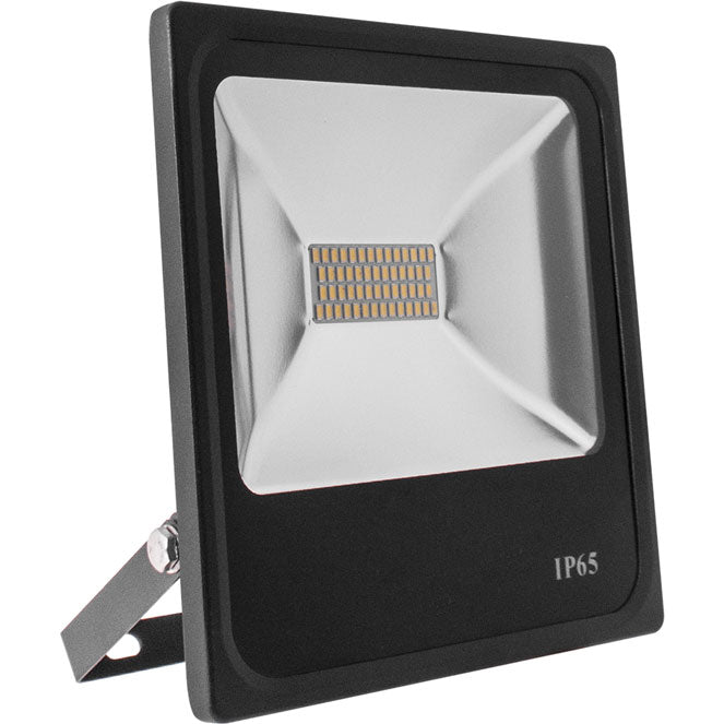 Proyector LED Trent 30W 6400K IP65 Negro Interlusa - Vista frontal principal en fondo blanco | LuzGurú