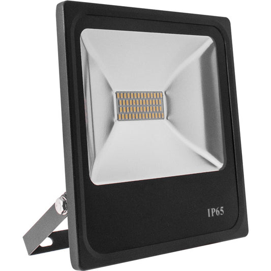 Proyector LED Trent 30W 6400K IP65 Negro Interlusa - Vista frontal principal en fondo blanco | LuzGurú