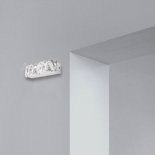 Aplique LED ZURIQUE 8W 4000K Cromo Interlusa instalada en ambiente decorativo de salón o dormitorio | Interlusa