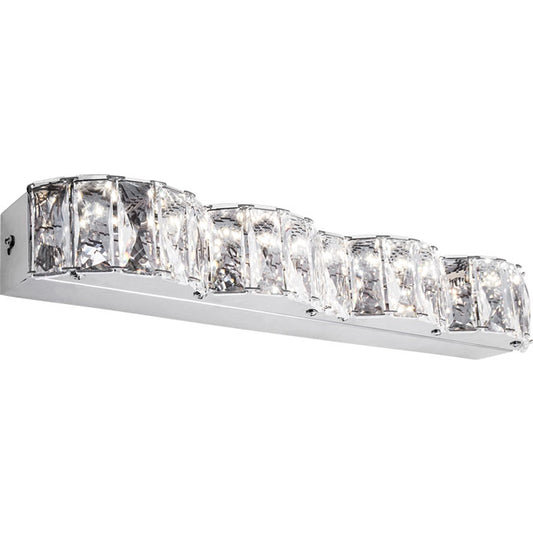 Aplique de Pared LED ZURIQUE 40 cm Cromo Interlusa - Vista frontal principal en fondo blanco | LuzGurú
