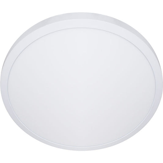 Plafón LED Redondo ESCUDO 60 cm 48W 4000K Blanco Interlusa - Vista frontal principal en fondo blanco | LuzGurú