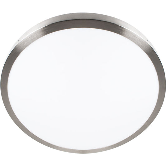 Plafón LED ESCUDO Redondo 60 cm 48W 4000K Niquel LUMIT Interlusa - Vista frontal principal en fondo blanco | LuzGurú