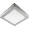 Plafón PESETA cuadrado LED 12W 6400K níquel Interlusa A09781203S, vista frontal