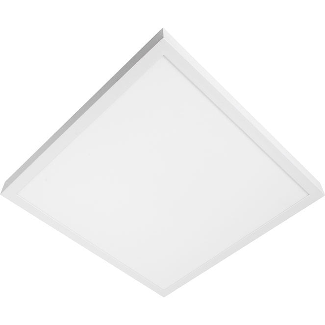 Plafón LED PESETA 60x60 cm 48W 4000K Blanco Interlusa - Vista frontal principal en fondo blanco | LuzGurú