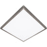Plafón PESETA Cuadrado LED 60x60cm Níquel Interlusa A09784803S