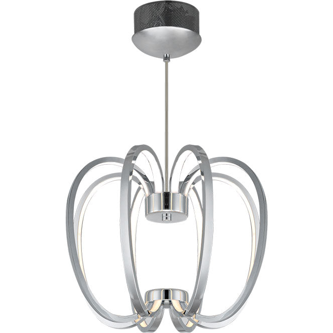 LUMIT Palmira Lámpara Colgante LED Cromo, diseño moderno A10153820