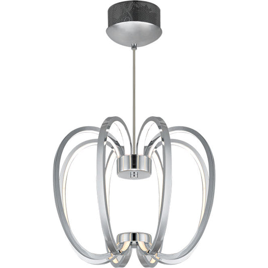 LUMIT Palmira Lámpara Colgante LED Cromo, diseño moderno A10153820
