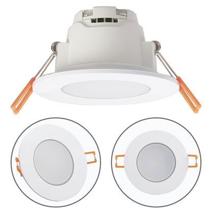 Downlight Empotrable XELIM LED 5W 9 cm Blanco LUMIT Interlusa - Vista frontal principal en fondo blanco | LuzGurú