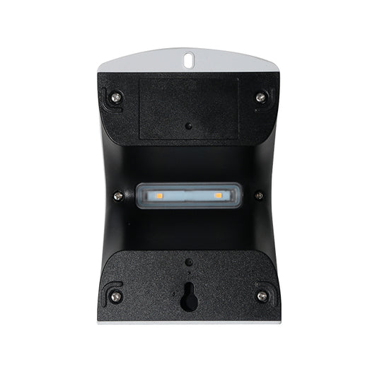 Aplique Solaris fabricado en ABS color blanco, ideal para iluminación exterior resistente y duradera