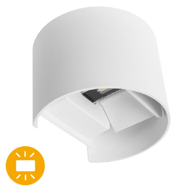 Aplique estanco SIMONTE LUMIT A11960601S para exterior LED blanco, protección IP54.