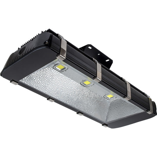 Proyector LED CURIE 300W 33000lm 6500K IP65 Negro Lumit Interlusa - Vista frontal principal en fondo blanco | LuzGurú