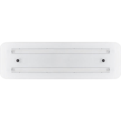 Plafón TANZANITA rectangular blanco para cocina con tubos LED Interlusa