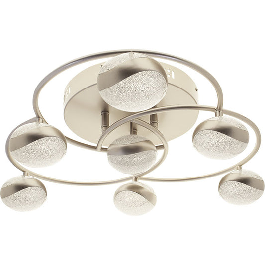 PLANETT Plafón LED LUMIT, lámpara de techo A14680764A para salón con diseño champán.