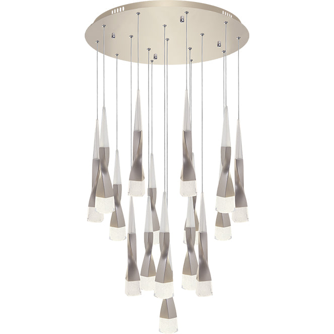 Lámpara de techo LED METEOR LUMIT regulable champán, ref. A14781664A