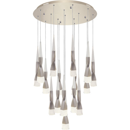 Lámpara de techo LED METEOR LUMIT regulable champán, ref. A14781664A