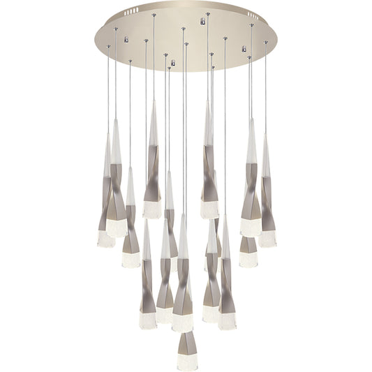 Lámpara de techo LED METEOR LUMIT regulable champán, ref. A14781664A