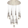 Lámpara de techo LED METEOR LUMIT regulable champán, ref. A14781664A