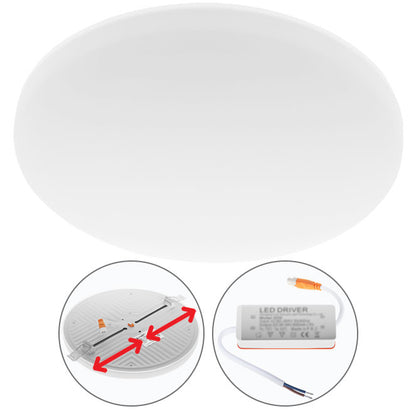 Downlight Empotrable LED LIRA 20 cm 30W 4000K Blanco LUMIT Interlusa - Vista frontal principal en fondo blanco | LuzGurú