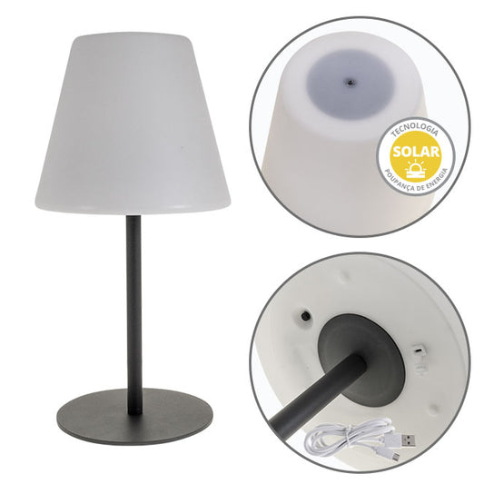LUMIT BINA Sobremesa LED Solar LUMIT A15970155A para exterior resistente al agua IP44