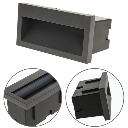Aplique Empotrable Exterior MUSTANG LED 3W Antracita IP54 Interlusa - vista principal | Interlusa