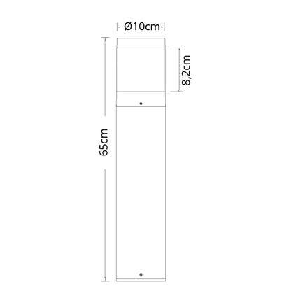 Farola LED exterior BUGIO con protección IP54 contra polvo y agua