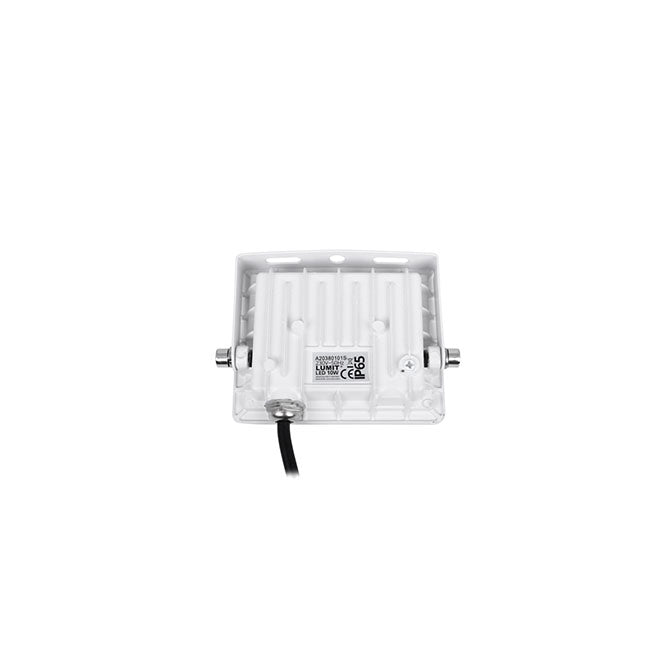 Proyector TUMUT fabricado en aluminio color blanco, LUMIT