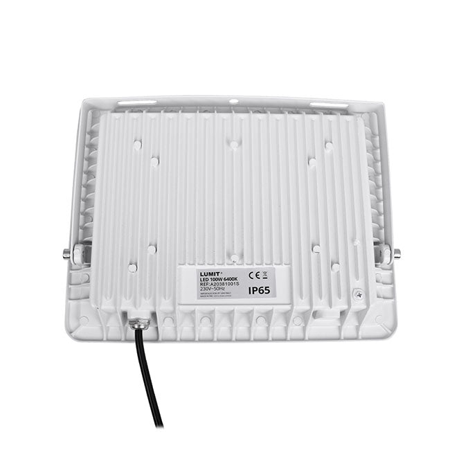 Proyector TUMUT fabricado en Aluminio color Blanco, ideal para exteriores