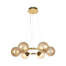 Lámpara de techo ANDREZA LUMIT con esferas de cristal y diseño en bronce A21550612A