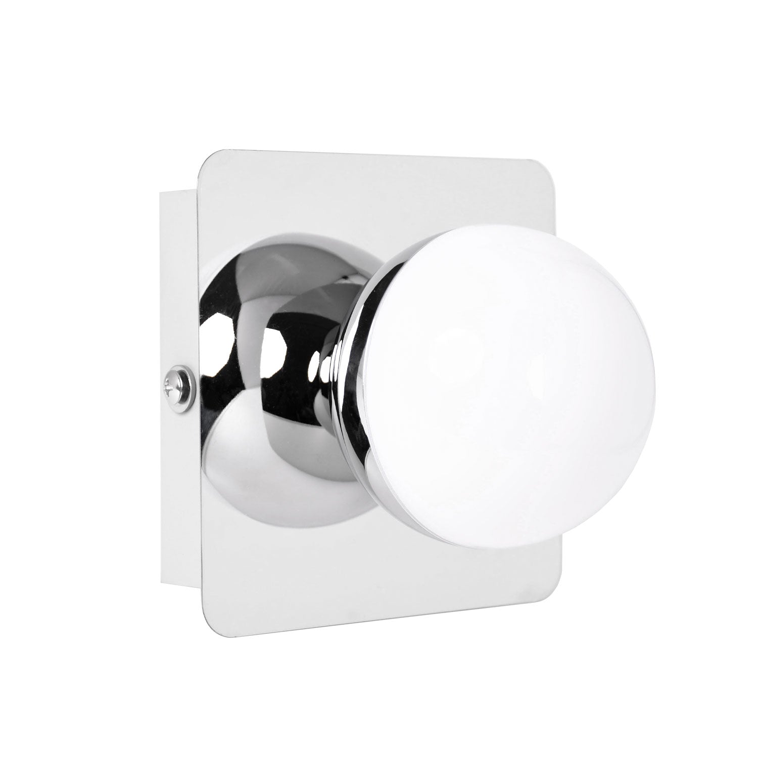 Aplique LED para baño LUMIT SIRLA A22980120B cromo, ideal para iluminar espejos con estilo moderno.