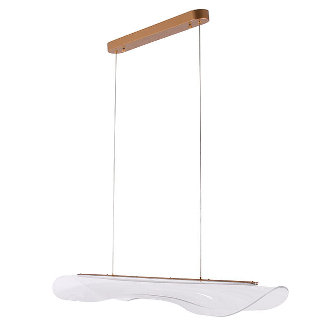 Lámpara de techo LED dorada LUMIT CORALINA A23552229